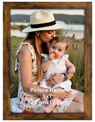 Produktbild von Bilderrahmen 13x18 Braun, Fotorahmen für 18x13 cm, Wand- und Tischaufstellung