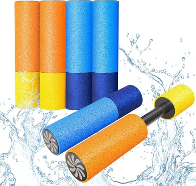 Produktbild von Wasserpistolen aus Schaumstoff, 6 Stück, 15 cm, für Kinder und Sommeraktivitäten