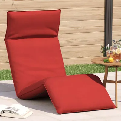Obrázok produktu pre Maison Exclusive – Skladacie ležadlo, červené, 175 x 54 x 8,5 cm, tkanina Oxford
