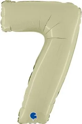 Obrázok produktu pre Fóliový balón č. 7, olivovo zelený satén, 66 cm, Grabo