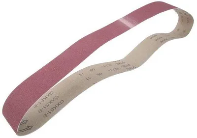 Productafbeelding van Aluminiumoxide schuurband, 1220 x 50 mm - Set van 10 stuks - Korrelgrootte 120 - Voor houtbewerking - Hoogwaardig en slijtvast