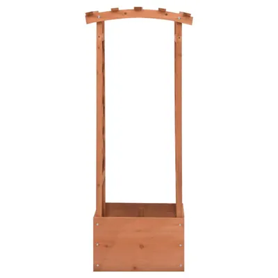 Zdjęcie produktu dla Donica Z Kratką I Łukiem, 49X39X117 Cm, Drewno Jodłowe Lumarko!