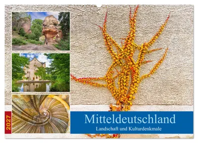 Produktbild von Mitteldeutschland - Landschaft und Kulturdenkmale (Wandkalender 2027 DIN A2 quer), CALVENDO Monatskalender
