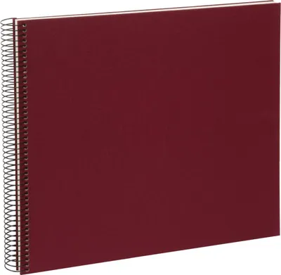 Obrázok produktu pre Goldbuch Bella Vista, Bordeaux, 40 listy, Špirálová väzba, Polyuretán, Papája, 350 mm, 300 mm