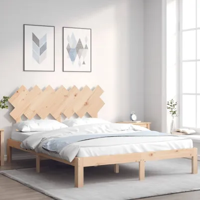 Immagine prodotto di Maison Exclusive - Giroletto con Testiera King Size in Legno Massello