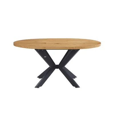 Image de Home Deluxe – Ensemble de salle à manger AVENTURA avec 6 chaises IKALO gris – Couleur : chêne clair, dimensions : 120-160 x 76 x 12 cm, pied en étoile et chaises rembourrées incluses I Ensemble de salle à manger Meubles de salle à manger Table à rallonges Ensemble de chaises de salle à manger