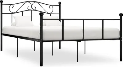 Produktbild von Bettgestell Schwarz Metall 160×200 cm