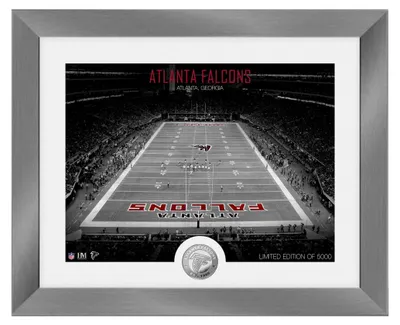 Produktbild von Atlanta Falcons NFL Stadion Silber Coin Bild 40x33cm