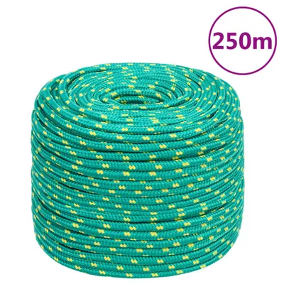Produktbild von The Living Store Bootsseil Grün 8 mm 250 m Polypropylen