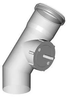 Produktbild von ALMEVA Starr Revisions-Bogen 45° DN110 (PBRR41)