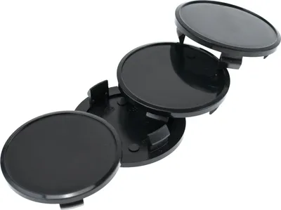 Produktbild von 4X 65,8mm Nabenkappen Felgen Deckel Radnaben Kappen Schwarz Flach kompatibel mit VW BEETLE EOS TIGUAN T5 GOLF II III IV TOUAREG TOURAN JETTA