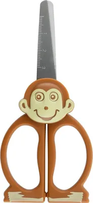 Produktbild von Motiv-Kinderschere / Bastelschere / abgerundeten Spitzen / 12 cm / "Affe"