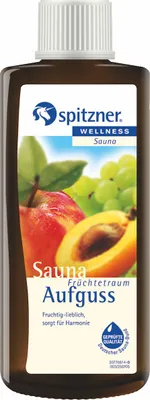Produktbild von Spitzner Saunaaufguss Früchtetraum 190 ml fruchtig-lieblich Sauna Aufguss Konzentrat