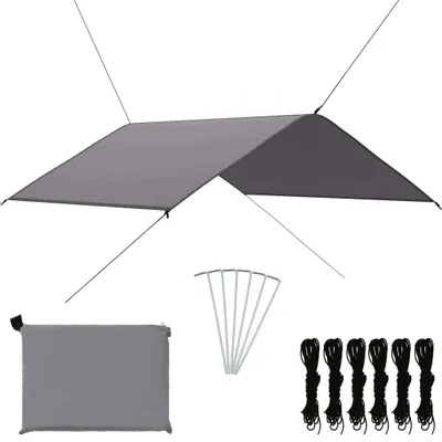 Image de Bâche d'extérieur 4x4 m Gris