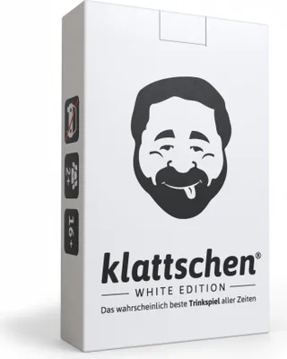 Produktbild von klattschen® | White Edition – "Die offizielle Erweiterung des Kult-Trinkspiels."