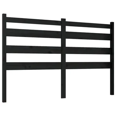 Image de vidaXL Tête de lit noir 166x4x100 cm pin massif