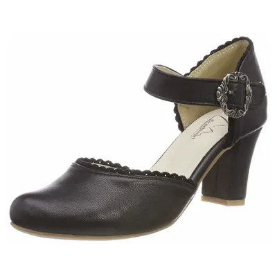 Produktbild von hirschkogel Damen Trachtenpumps 17316-36, 17316-37, 17316-38, 17316-39, 17316-40, 17316-41, 17316-42 HKO-3006833 schwarz 38