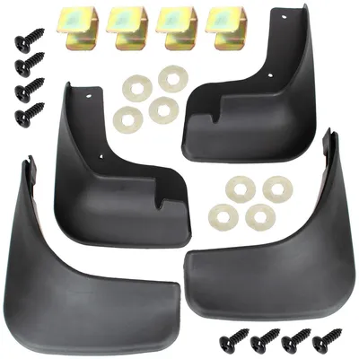 Für Ford Galaxy WA6 2006-2015 4x Schmutzfänger Spritzschutz Set VORNE + HINTEN in der Farbe von GOLDCAR