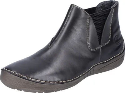 Produktbild von Rieker Damen Stiefelette Chelsea Boot sportlich Schalensohle Stretch 52553, Größe:37 EU, Farbe:Schwarz