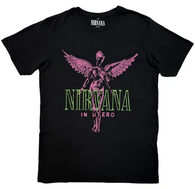 Image de Nirvana - T-shirt « In Utero Purple Angel » pour homme/femme (unie) RO15711 (S) (noir)