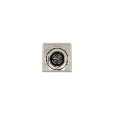 Produktbild von DELOCK M12 Adapter X-kodiert 8 Pin Buchse RJ45 Buchse Cat6A