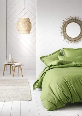 Immagine prodotto di Lenzuolo, colore verde bambù, 90 x 190 cm