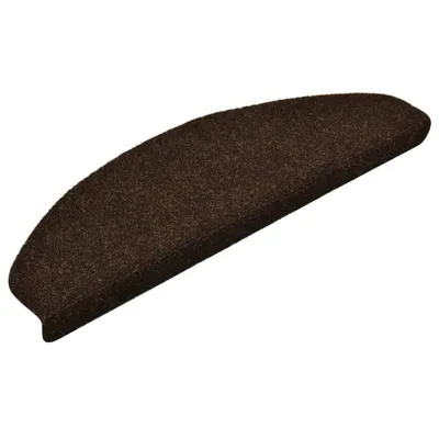 Produktbild von vidaXL Stufenmatten Selbstklebend 5 Stk. 65x21x4 cm Braun Halbrund Groß