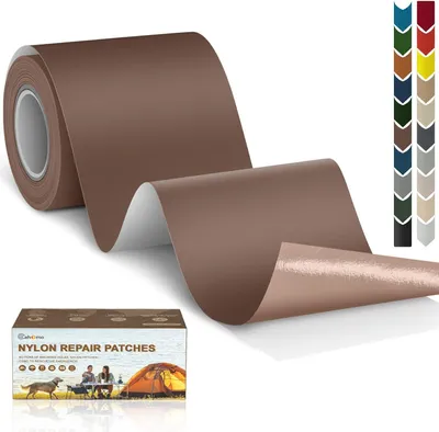 Productafbeelding van Zelfklevende reparatiepleisters van nylon, 3 stuks, elk 79 mm, voor tenten en outdooruitrusting