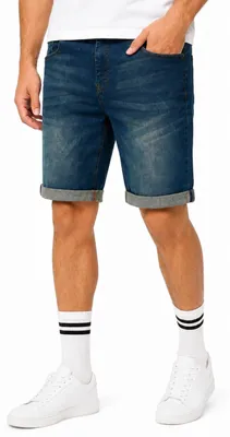 Produktbild von SOULSTAR Herren Jeansshorts mit Stretch & Regular-Fit als Kurze Hose für Herren Sommer-Shorts Bermuda für Männer mit Elasthan