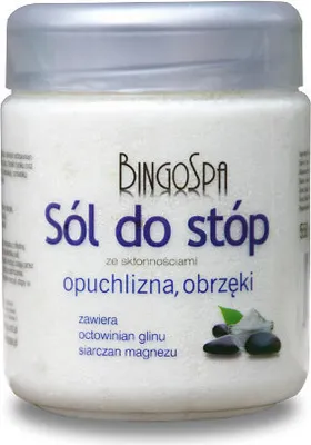 Image de BINGOSPA Sel de bain pour pieds pour les pieds douloureux et gonflés sujets à l'œdème 550g