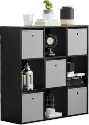 Produktbild von VDD – Fachschrank – Aufbewahrungsschrank – Wandschrank – Raumteiler – Schwarz