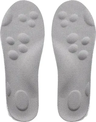 Produktbild von 1 Paar 4D Cloud-Einlegesohlen, weich, atmungsaktiv, stoßdämpfend, Memory Foam, Sportschuheinlagen für Männer und Frauen, Fußgewölbeunterstützung, orthopädische Massage-Fußpolster