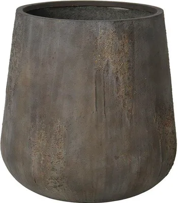 Productafbeelding van Keramische potten – Pax M – Hoogte 46 cm x Diameter 46 cm – Imperialbruin, opening 35 cm