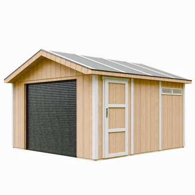 Produktbild von Garage  13 m²- L378xB412 cm - Timbela M990B-HARVEST HONEY