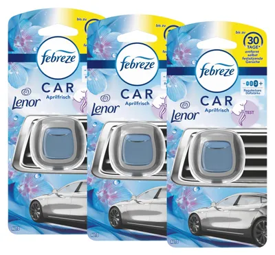 Produktbild von Febreze Car Lufterfrischer Lenor Aprilfrisch - Autoduft (3er Pack)