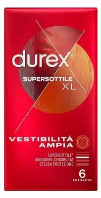 Immagine prodotto di Profilattico Durex Supersottile Xl 6 Pezzi