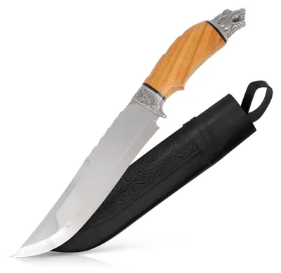 Produktbild von Usbekischer Messer – Pchak, 34,5 cm Kochmesser Handarbeit Küchenmesser