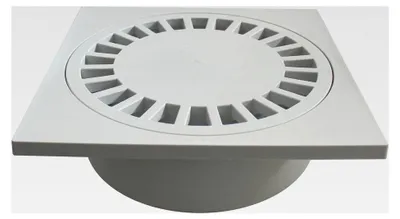 Produktbild von Hofablauf DN75 Gartenablauf Grau Kanaldeckel Kunststoff Ablauf Siphon 200 x 200