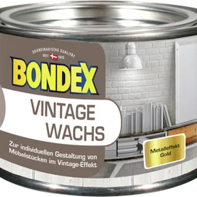 Produktbild von Bondex Vintage Wachs MetaLic Gold 0,25L