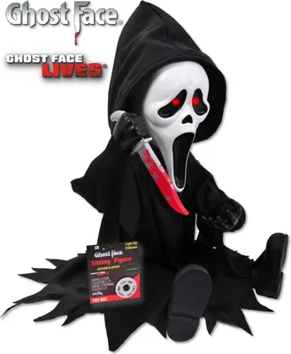 Produktbild von Scream Ghostface Animatronic Figur mit Licht, Sound & Bewegung 28cm