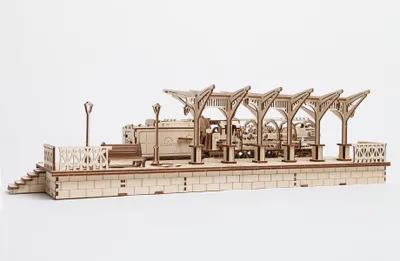 Zdjęcie produktu dla UGears Railway Platform, 196 szt.