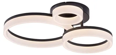 Image de Rabalux Plafonnier LED noir Amilia 510 mm 24 W CCT 71385