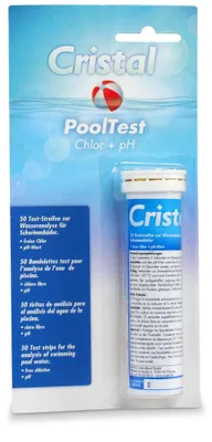 Produktbild von CRISTAL PoolTest - Test-Streifen pH/Chlor (MHD 07-2024)