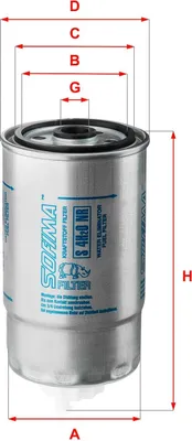 Obrázok produktu pre Palivový filter SOFIMA S 4H2O NR