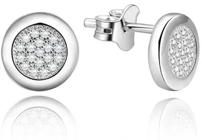 Image de Boucles d'oreilles argentées AGUP1187
