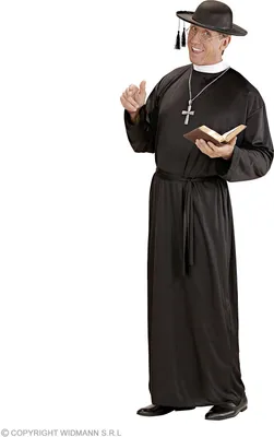 Zdjęcie produktu dla Kostium księdza pastora księdza biskupa - kostium księdza kostium księdza XL - 54/56