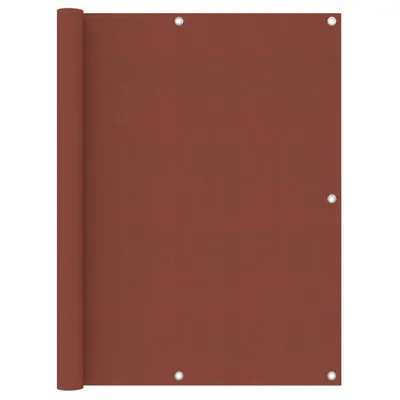 Image de Vidaxl Balcony Bildschirm 120x500 cm Tissu Oxford Terrakotta