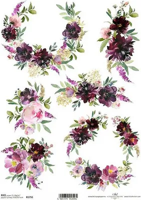 Produktbild von Reispapier für Decoupage A4 - R1751 Pfingstrosen