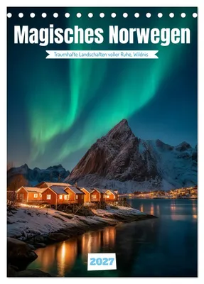 Produktbild von Magisches Norwegen (Tischkalender 2027 DIN A5 hoch), CALVENDO Monatskalender