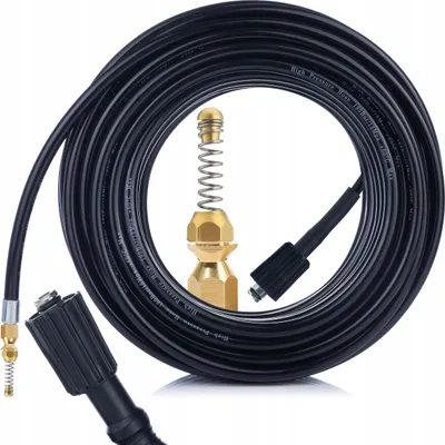 Immagine prodotto di Rosfix HydroClean ProFlex 30 m – Ricambio per Idropulitrici Karcher K2 – K7, Tubo Flessibile per la Pulizia dei Tubi da 1/4”